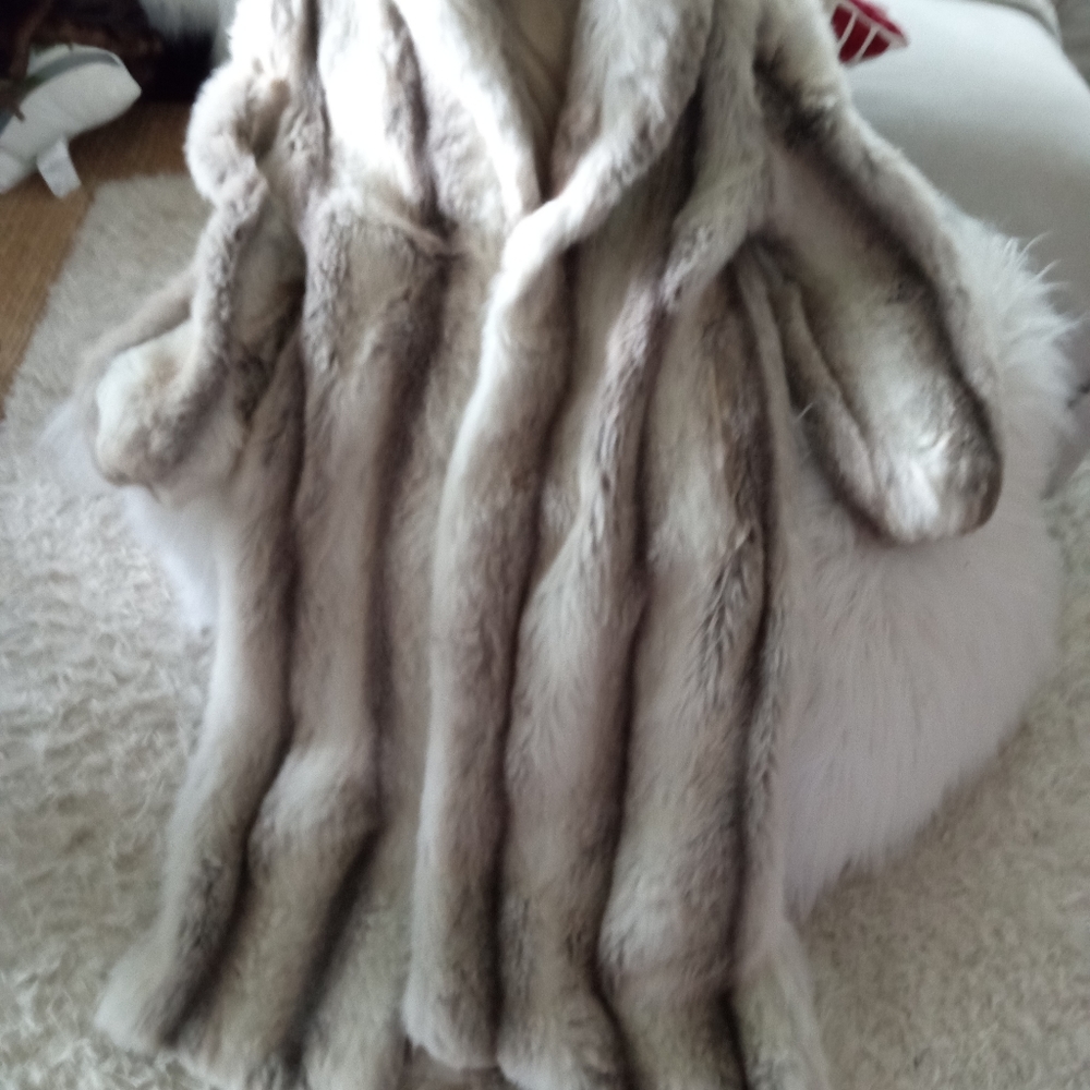 Faux fur long coat.. Beautiful